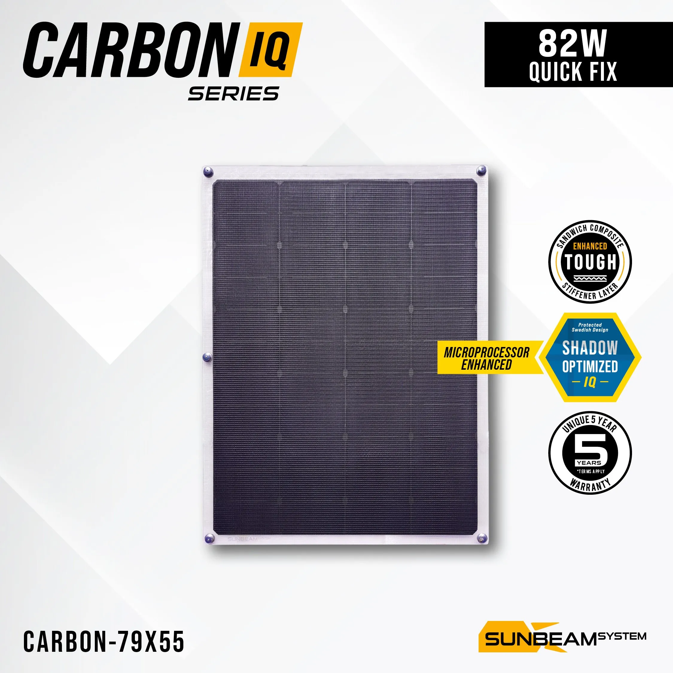 Sunbeam Carbon-IQ 82 W für Segeltuch & Bimini