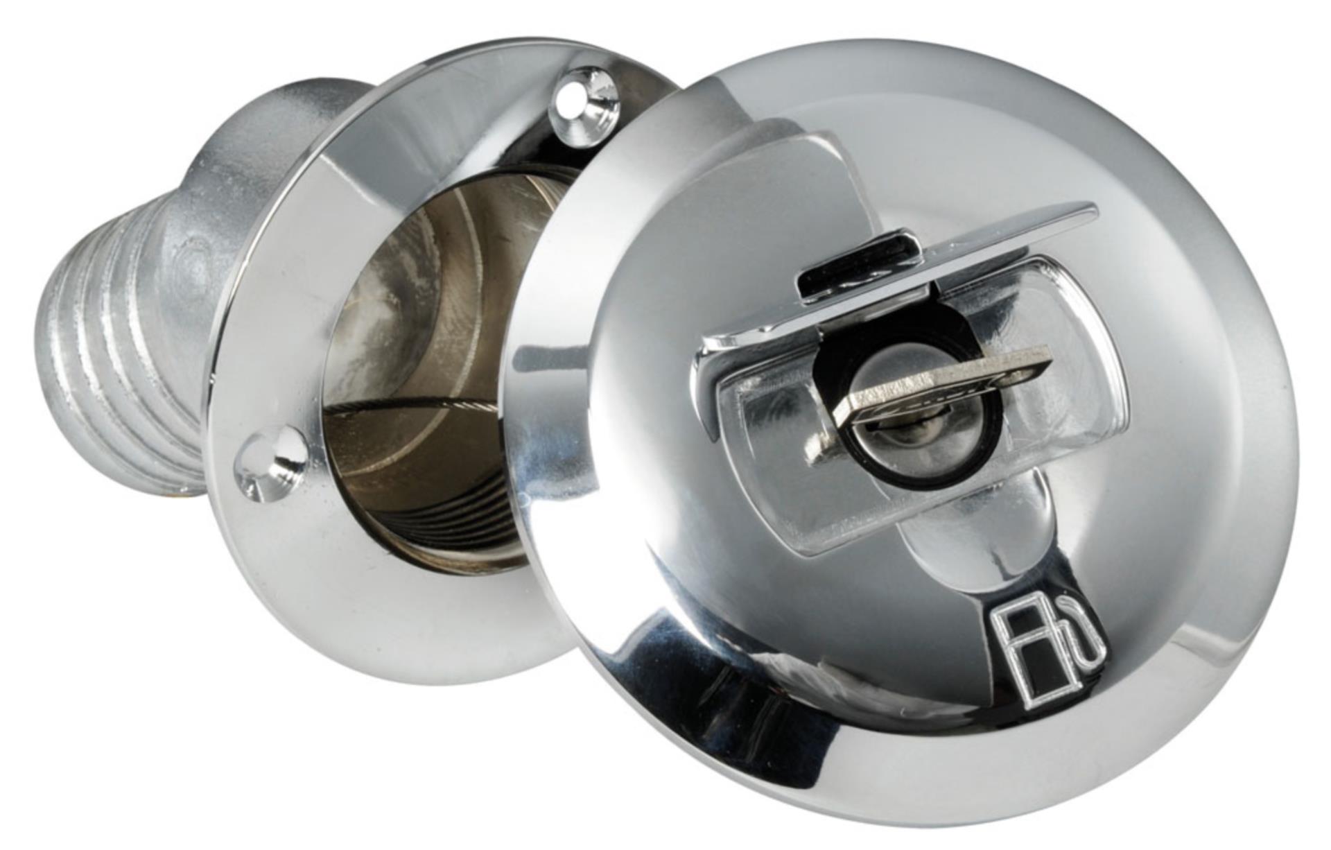 Osculati Einfüllstutzen mit Schloss 30° Fuel, 38 mmØ