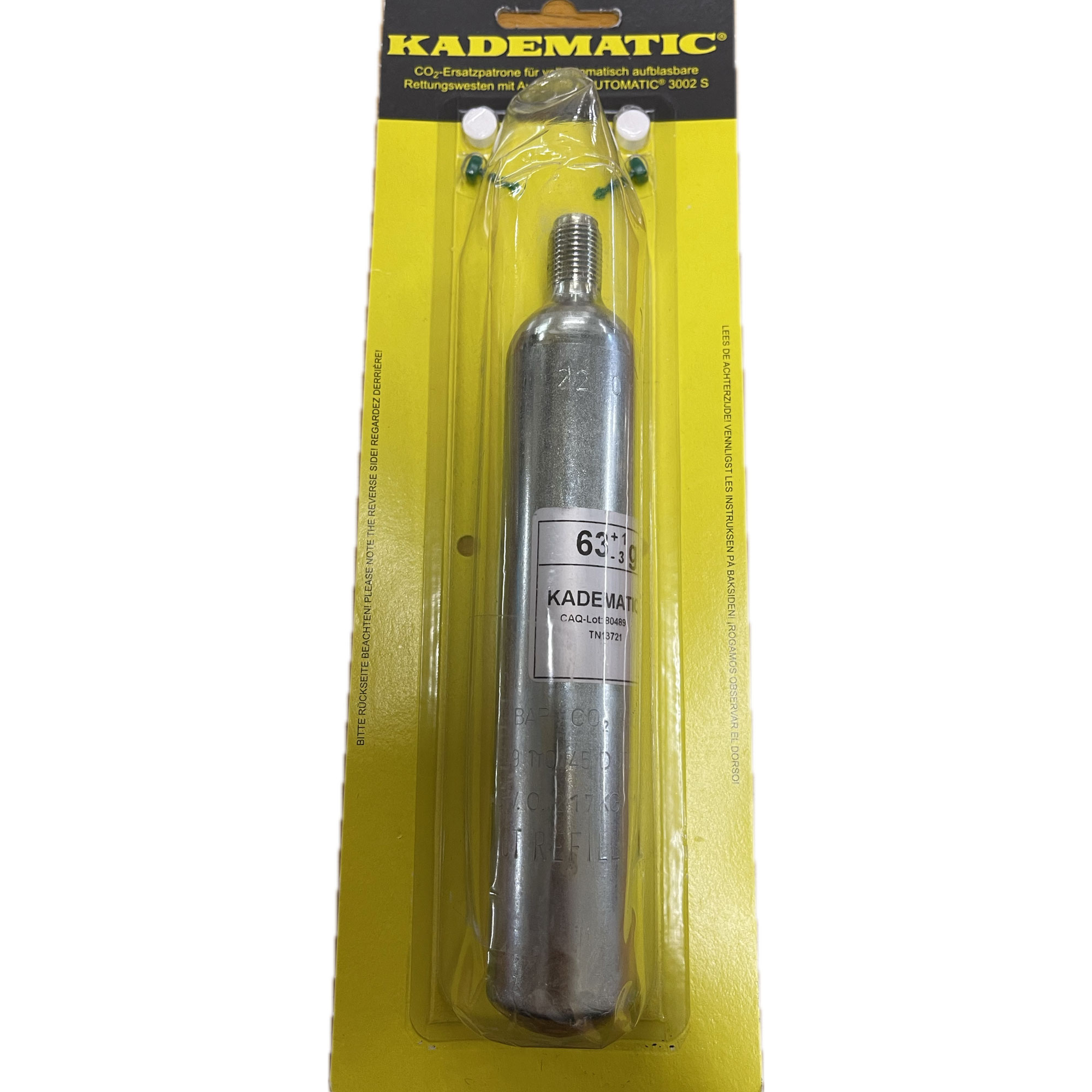 Kadematic Co² Reserveset 63 gr. (für 275N)
