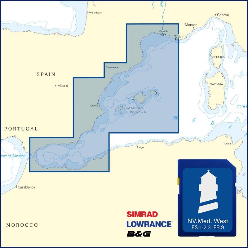 Nautischer Verlag NV Mediterranean West - Karten und Hafenpläne