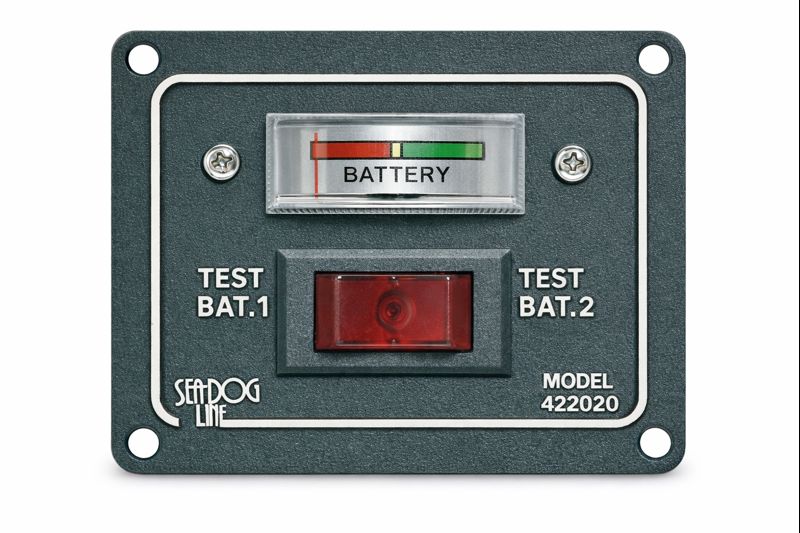 Osculati Batterietester für zwei Batterien, analog
