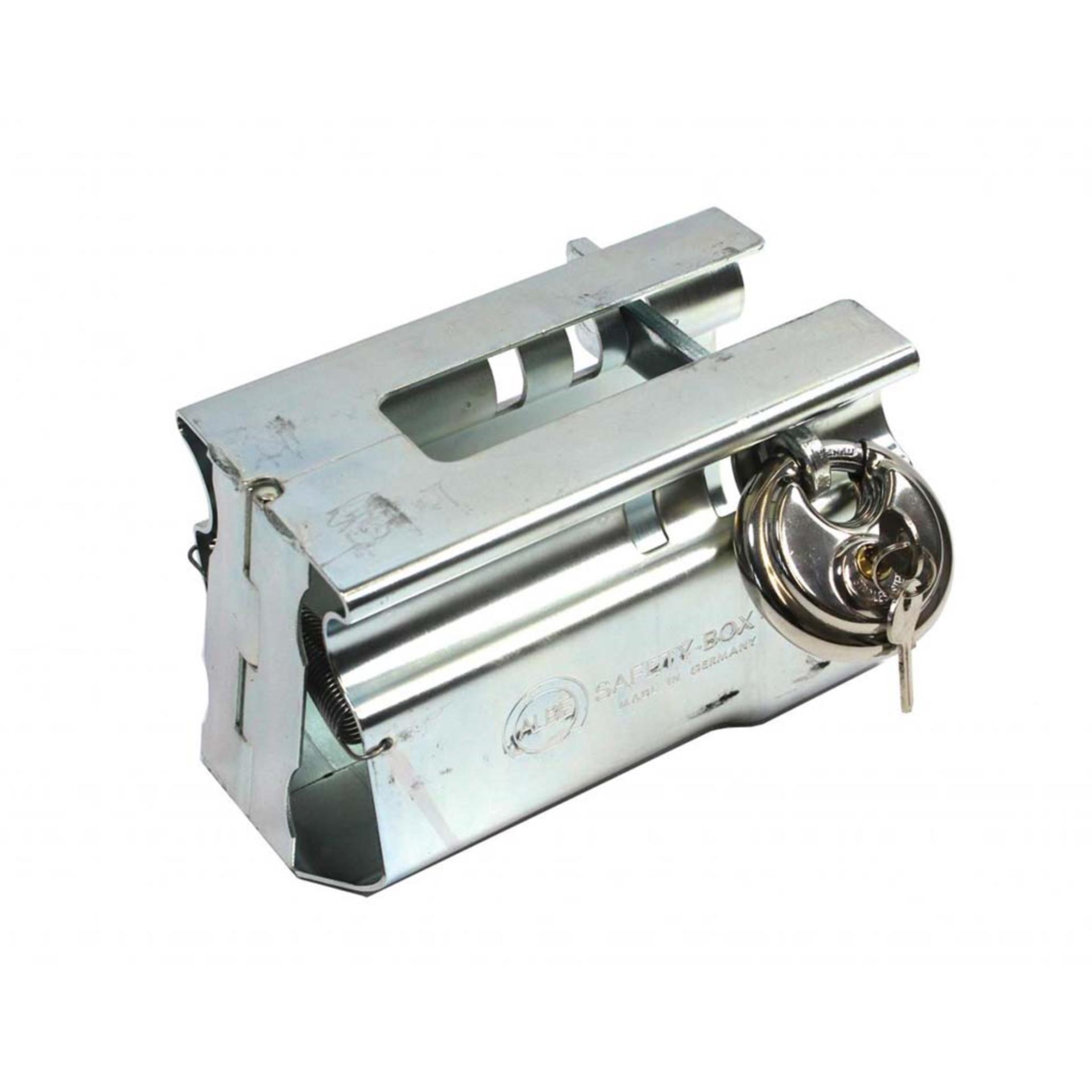 Bierhake Kasten Trailerschloss mit Diskschloss, Klappversion