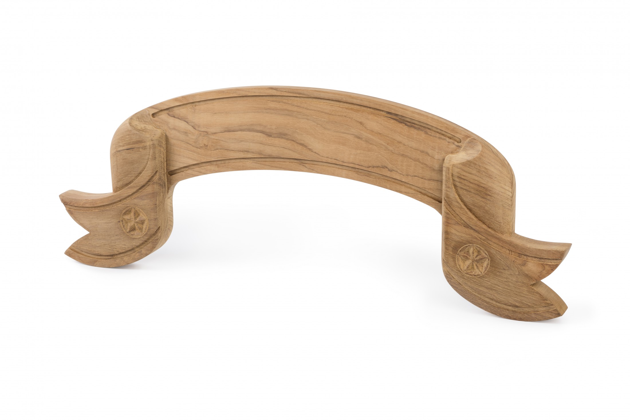 ARC Marine Teak Namenschild gebogen 92 x 12 x 3,5cm