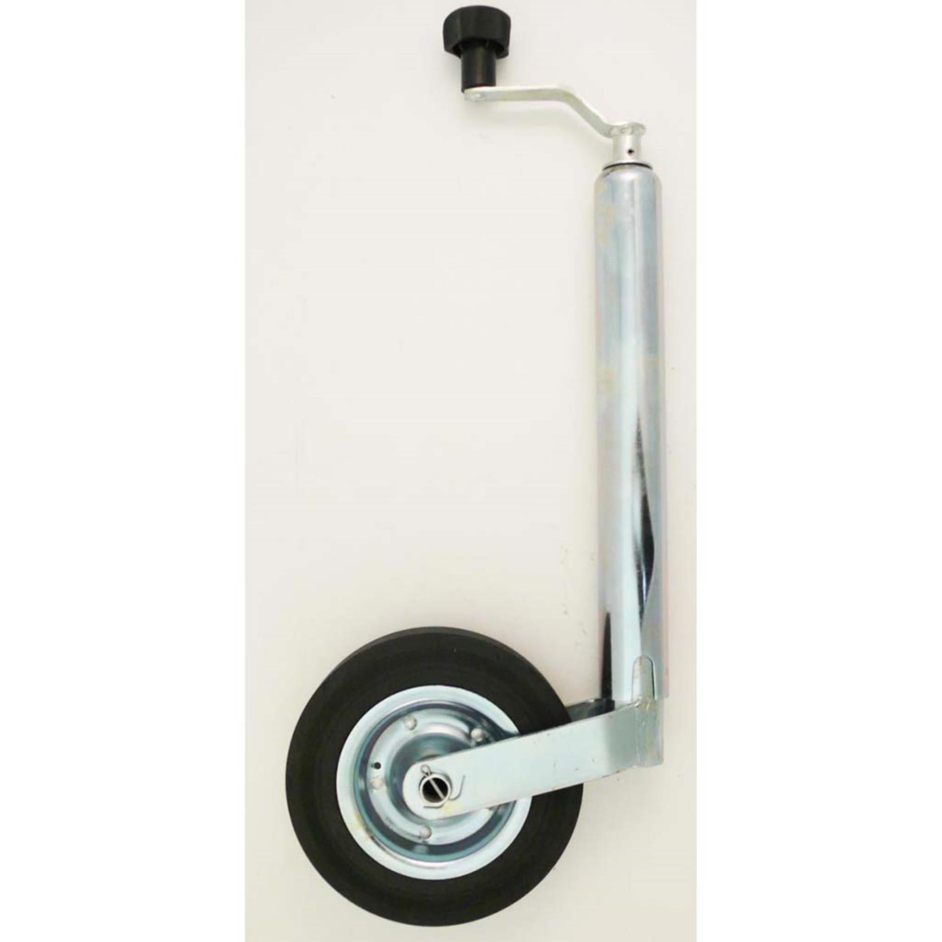 Bierhake Stützrad komplett (Blechfelge/ Vollgummi)