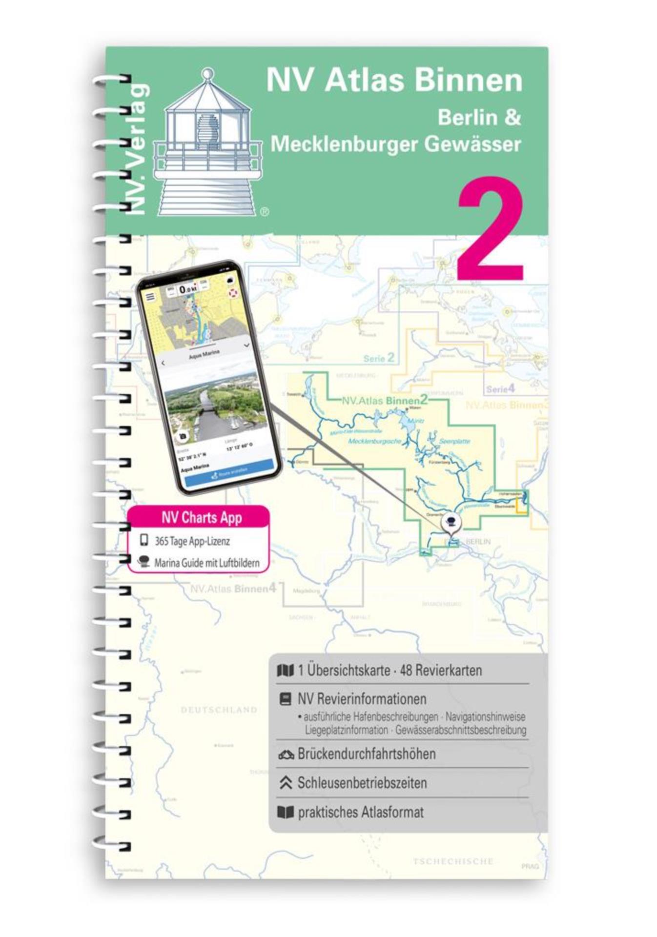 Nautischer Verlag NV Binnen 2 Kombipack Berlin & Mecklenburgische Gewässer 