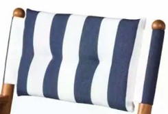 ARC Marine Kissen weiß/ navy gestreift für Regiestuhl I Deluxe