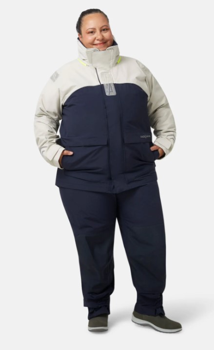 Crazy4Sailing C4S Bergen II, Jacke silver/navy, Extra-Weit, XXL+