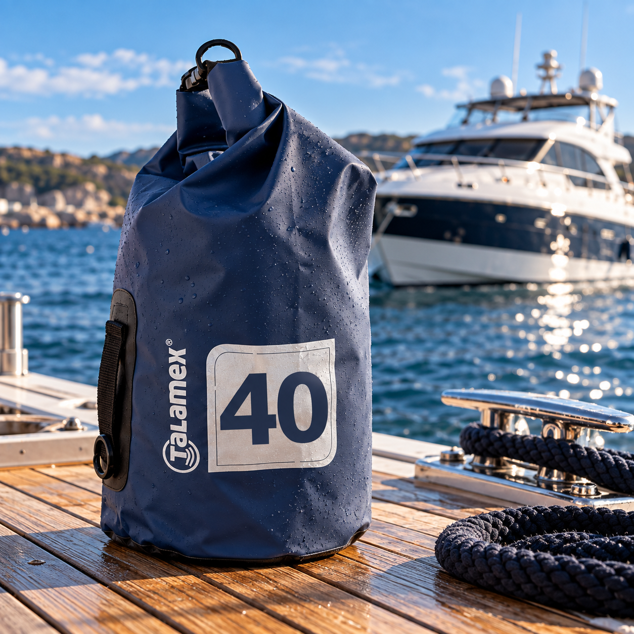 Talamex Wasserdichter Packsack, 40 Liter (70 x 30 cm)