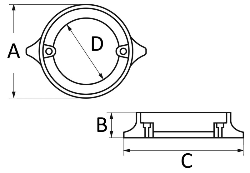Osculati Zinkanode Kragen für Volvo Duo Prop (876138)