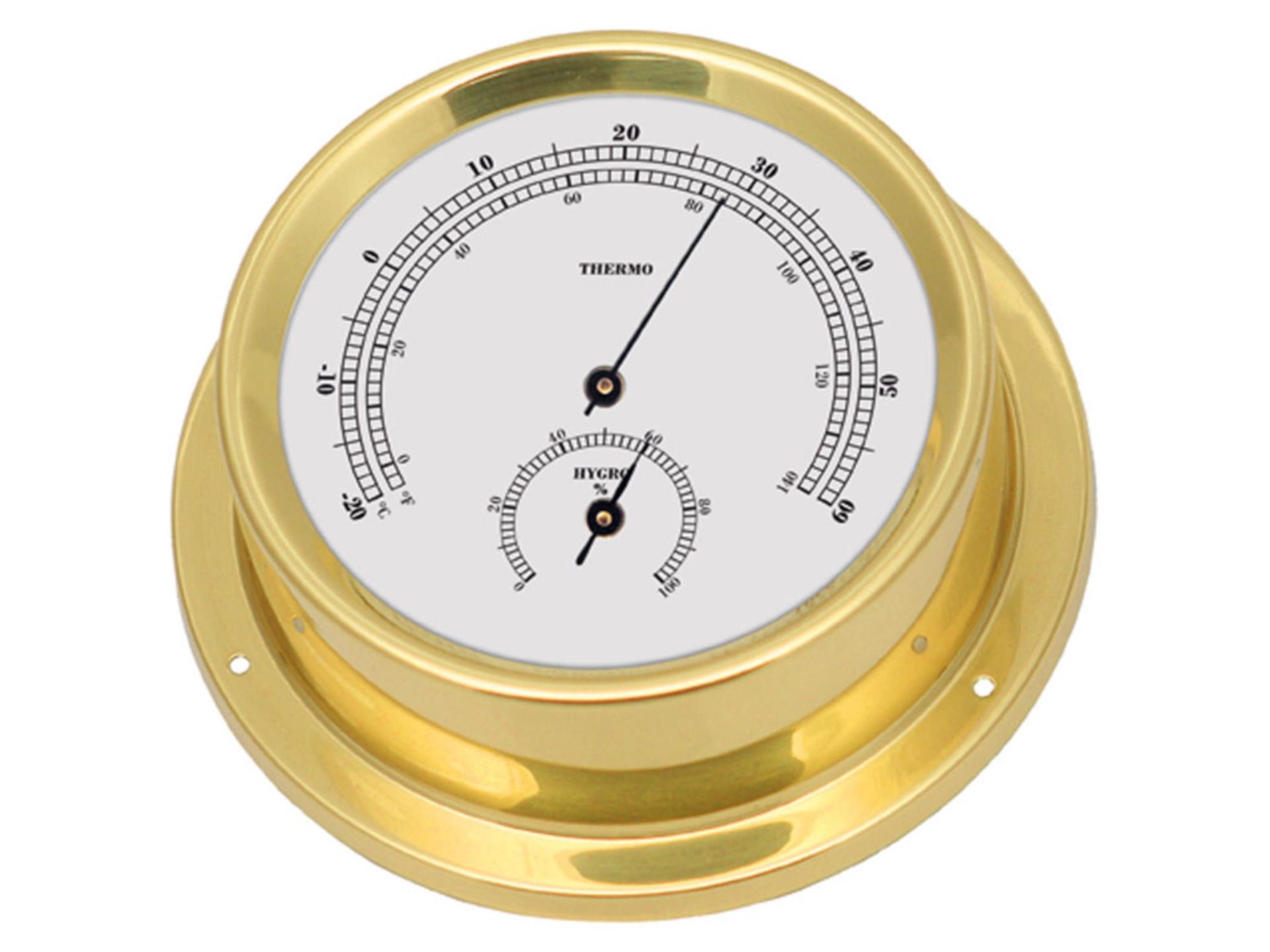 Talamex Thermo-/Hygrometer Serie 125 Messing