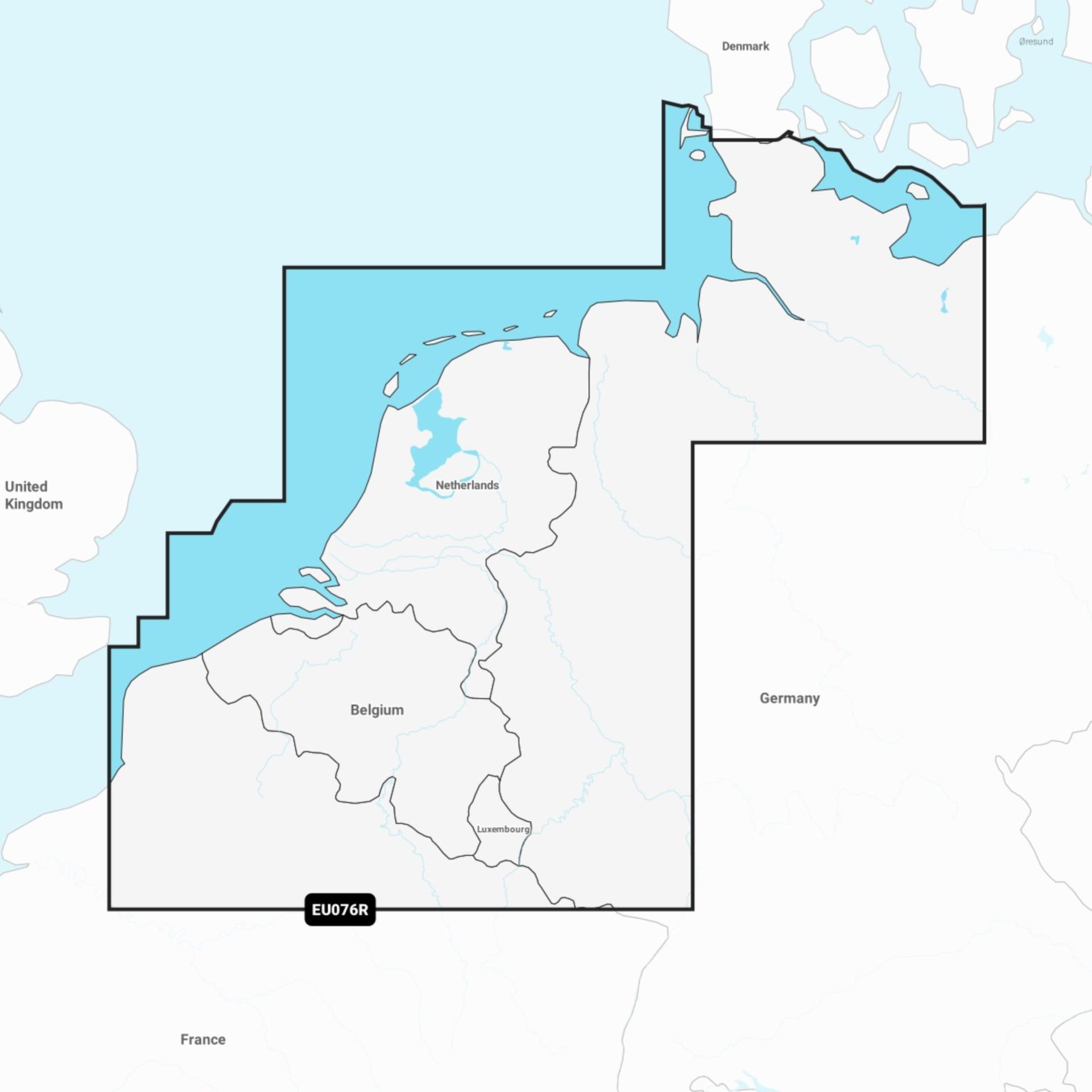 DIGITALE SEEKARTE BENELUX & WESTDEUTSCHLAND