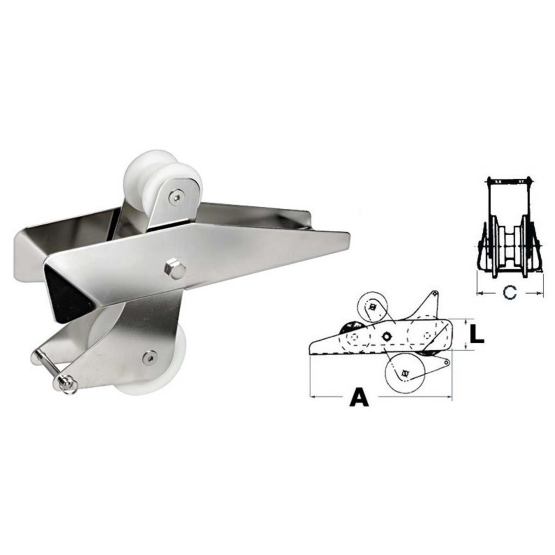 Osculati Ankerwippe Edelstahl bis 14 kg
