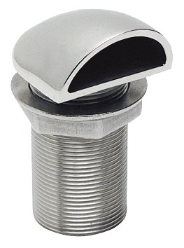 Osculati Borddurchlass Edelstahl 1/2" / 19 mmØ mit Abweiser