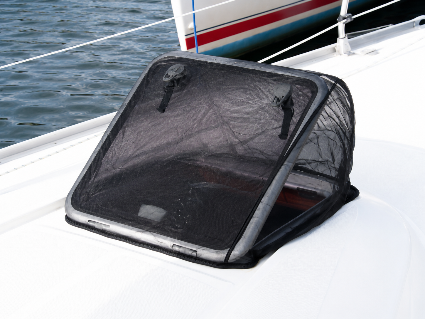 G-Nautics Gnautics Moskitonetz 50 schwarz (für Luken max.42 x 42 cm)