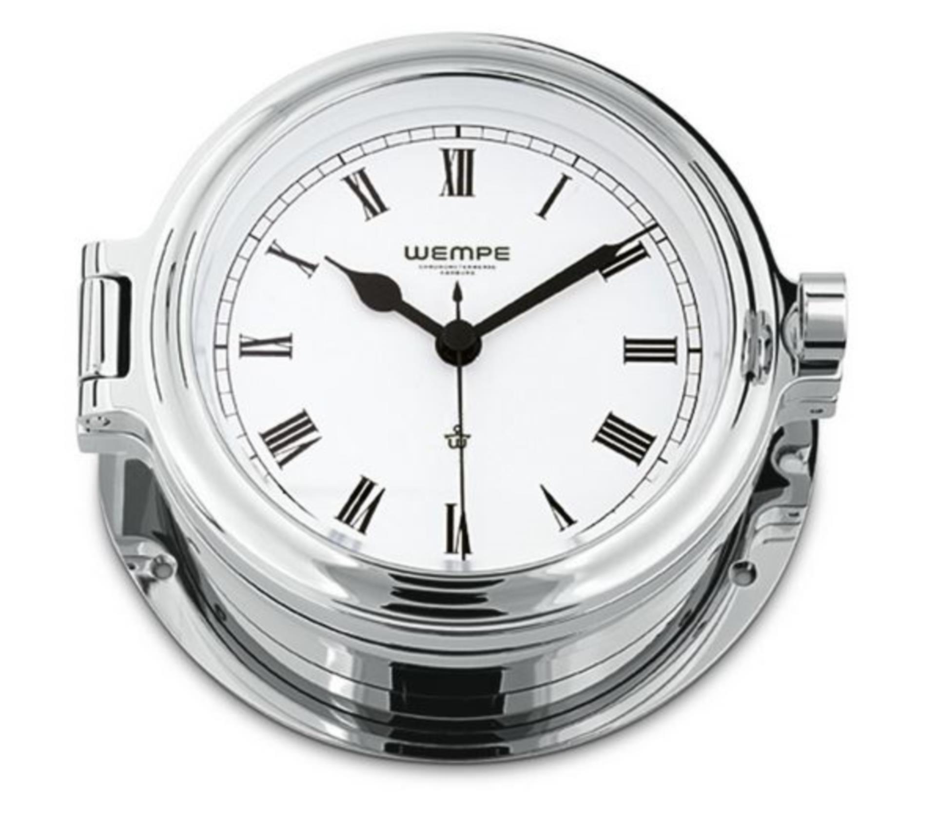 Wempe CUP 2, Bullaugenuhr Chrom (römisch)