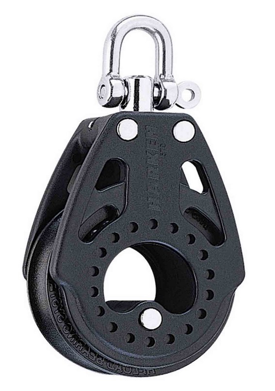 Harken 57 mm Carbo Block 2600 1-scheibig mit Schäkel/ Wirbel