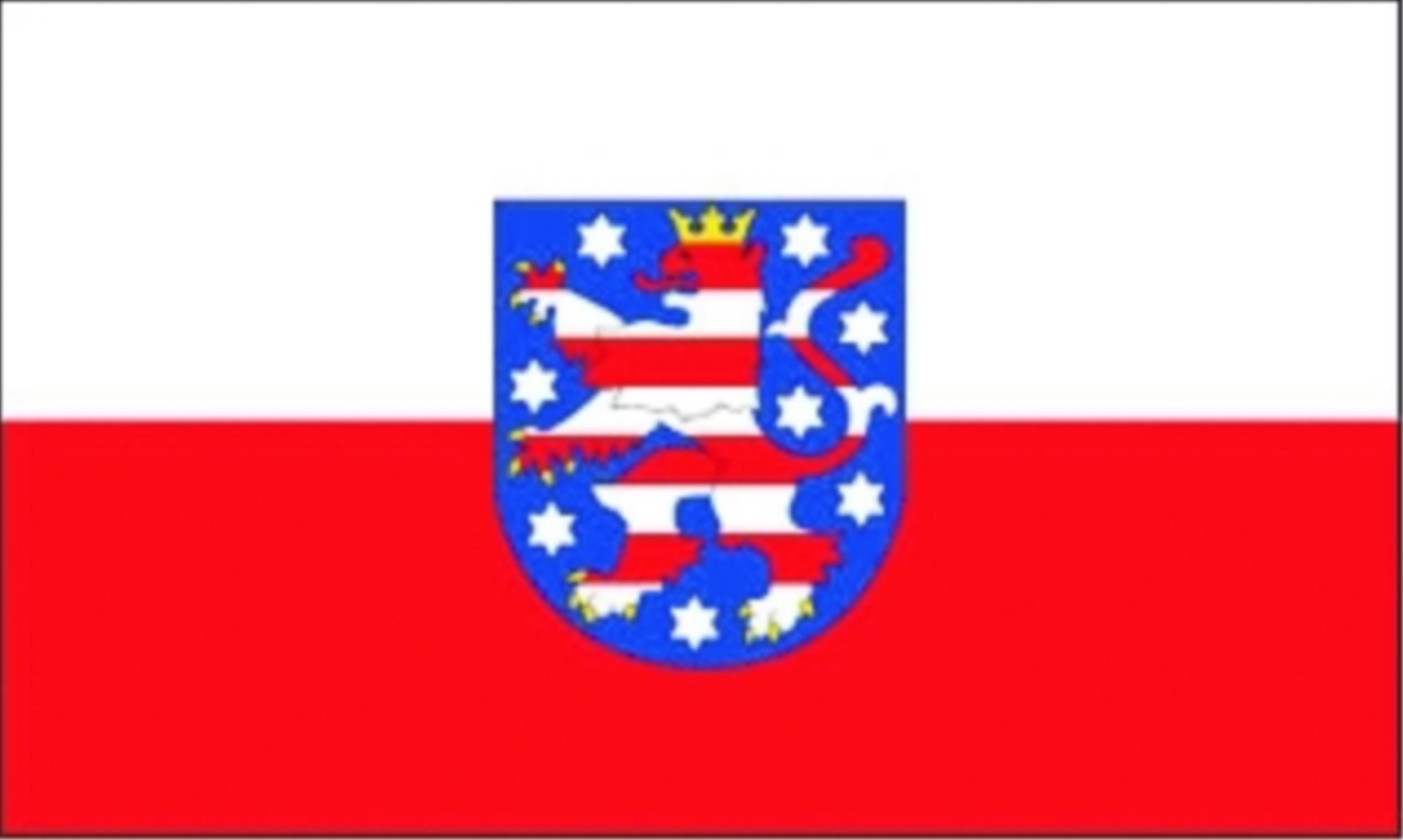 Lindemann Flagge Thüringen, 30 x 45 cm