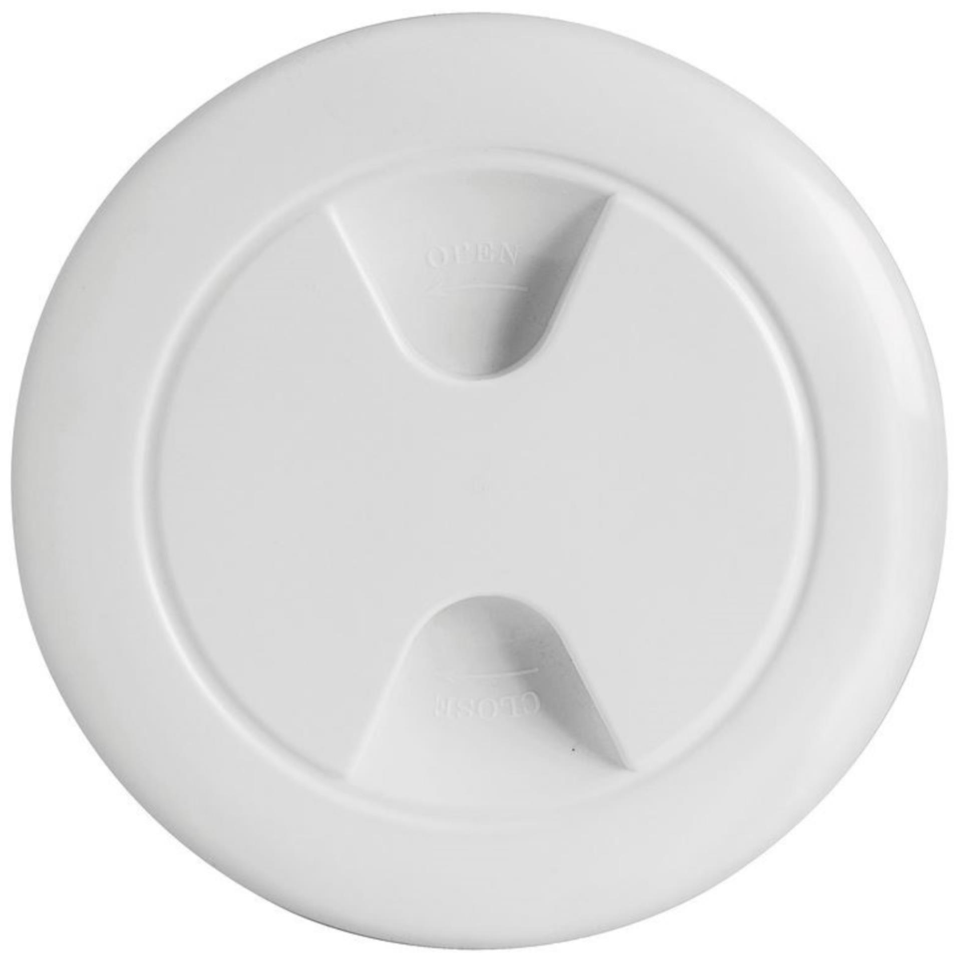 Osculati Inspektionsdeckel mit verdeckten Schrauben, weiß 160 / 102 mmØ