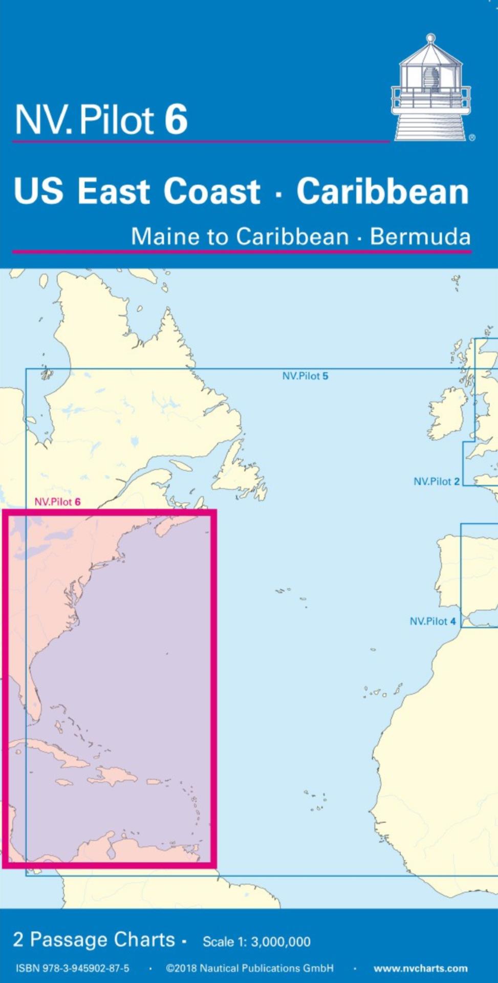 Nautischer Verlag NV Pilot 6 - US East Coast - Maine to Caribbean