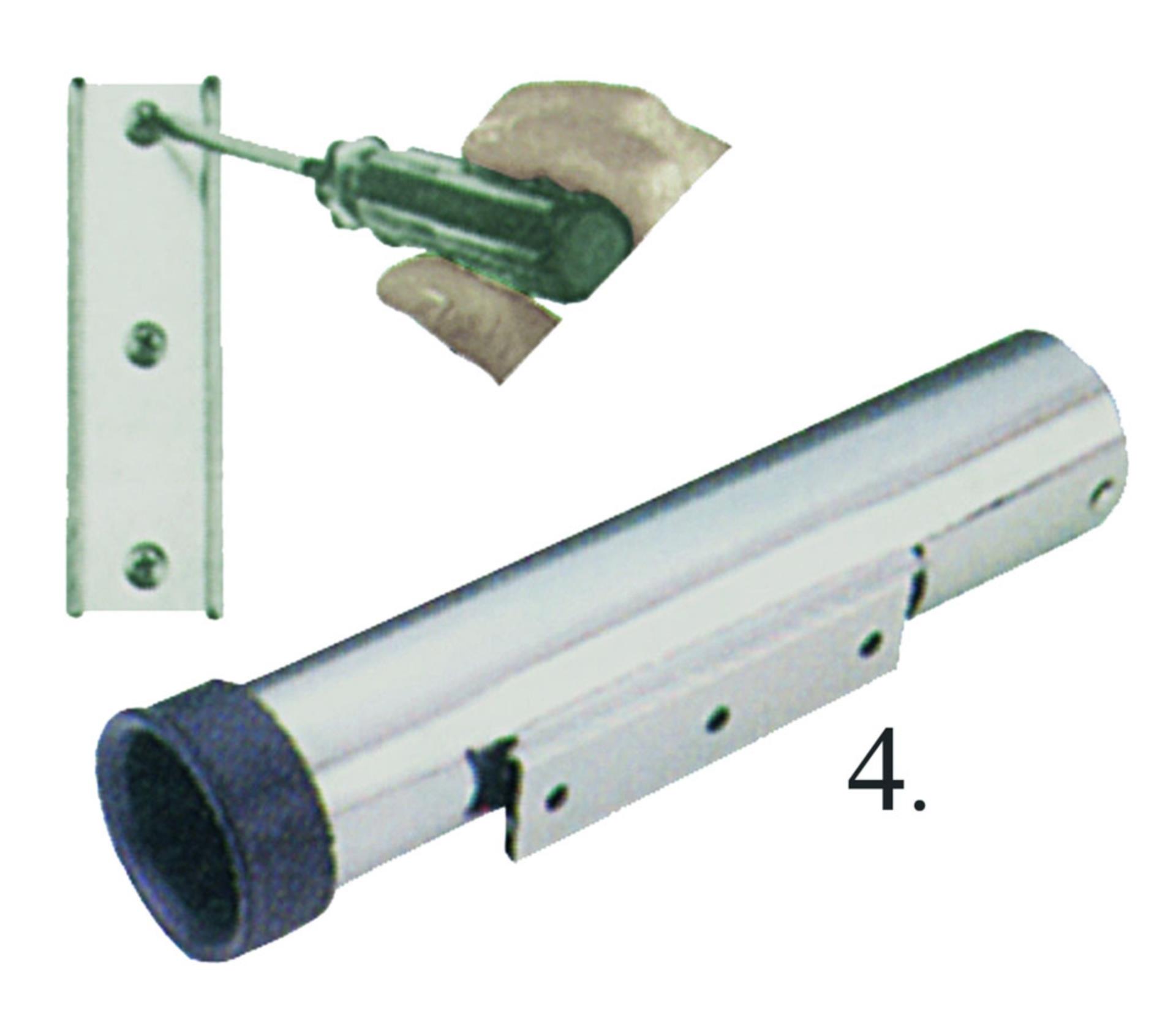 Osculati Rutenhalter mit Bajonettschiene Osculati Rutenhalter mit Bajonettschiene