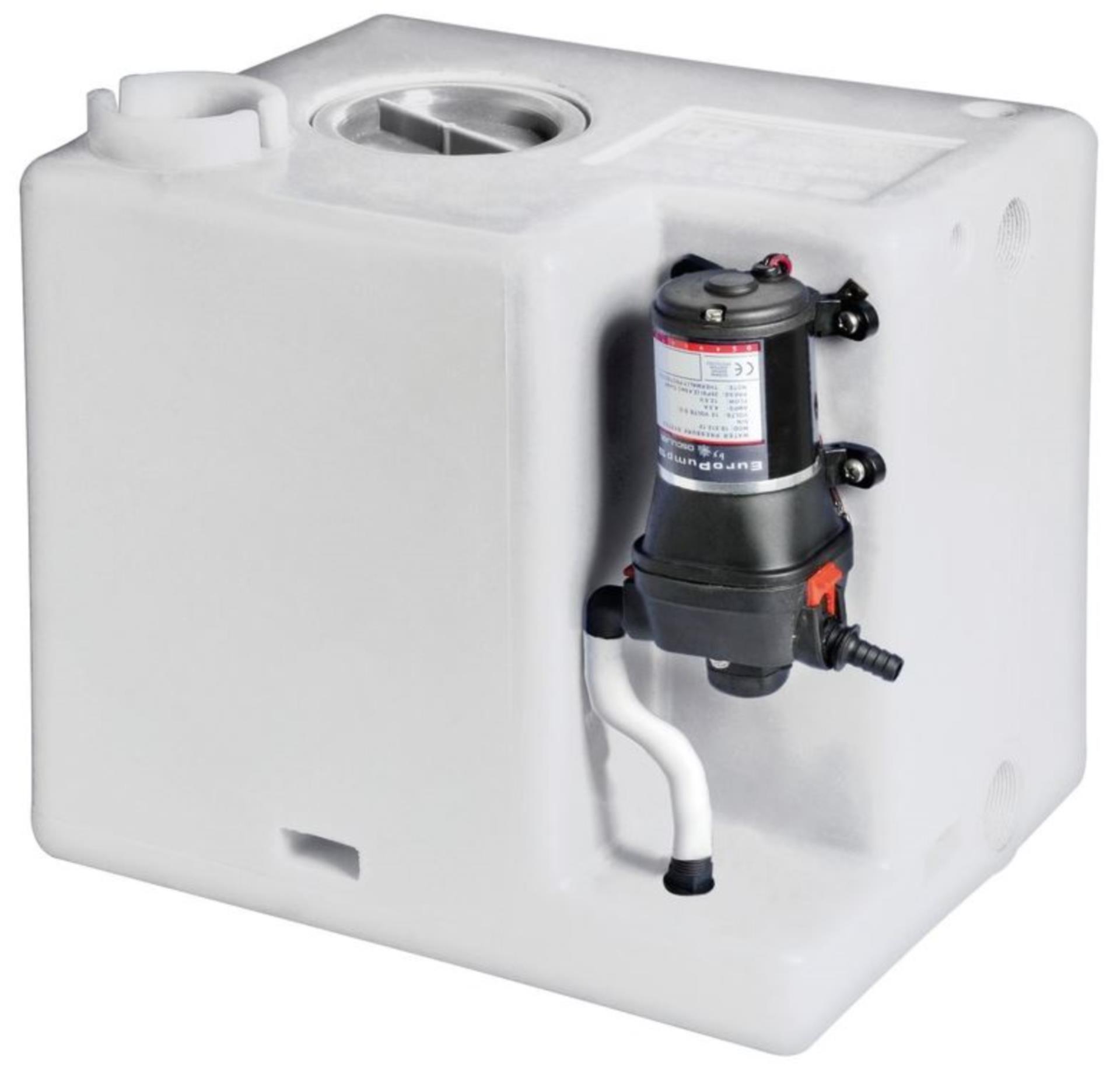 Osculati Wassertank 56 Liter (450 x 350 x 400 mm) mit Pumpe 12 V / 12,8 ltr.