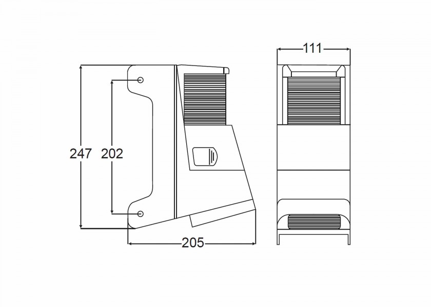 Hella Decksstrahler 8504 mit Topplaterne, schwarz