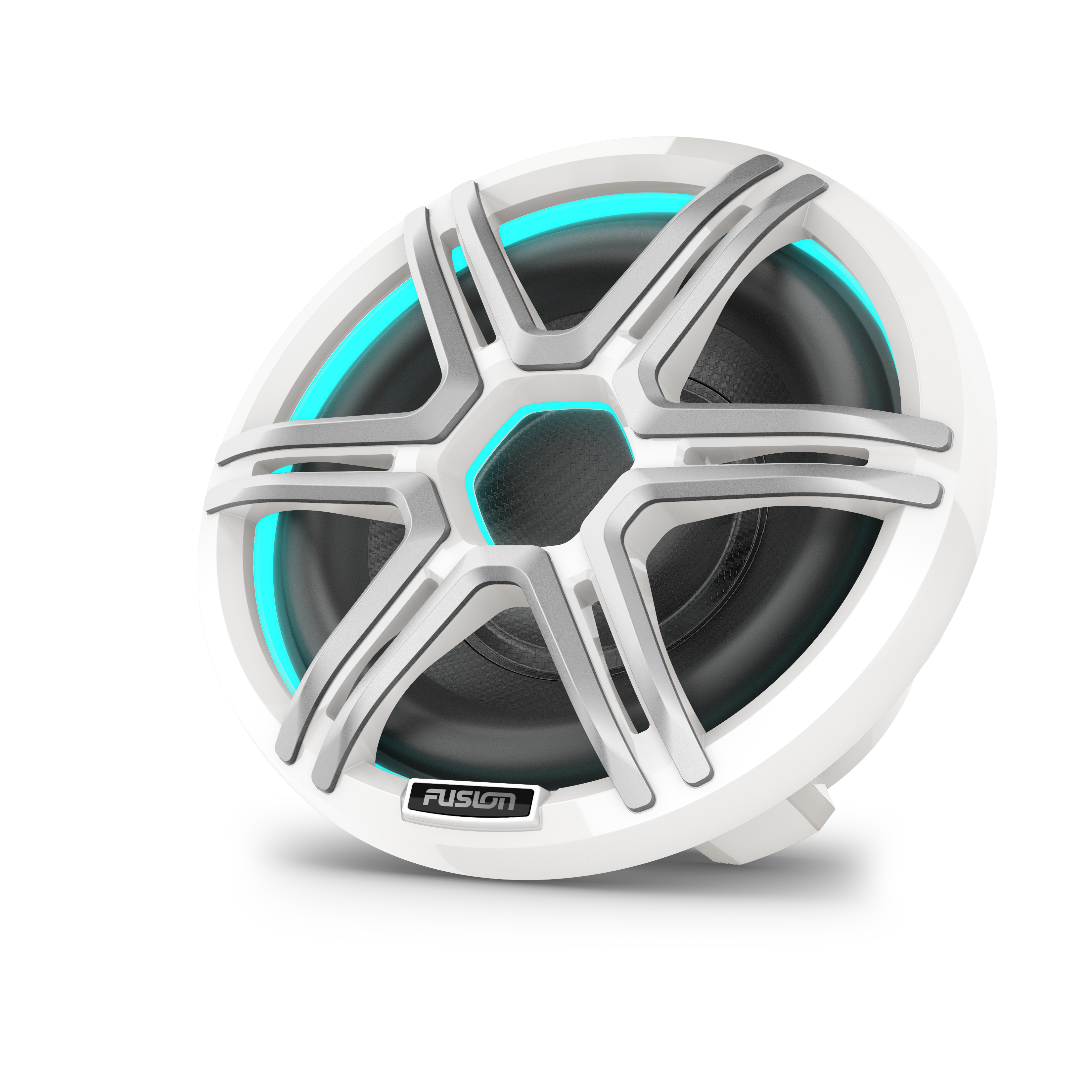 Fusion Apollo Marinesubwoofer 10" LED, weißer Sportgrill