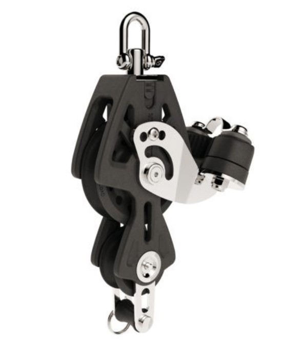 Lewmar Synchro Violinblock mit Hundsfott & Klemme, 60 mm