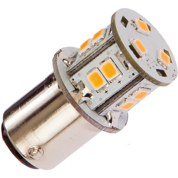 NauticLED Glühlampe BAY15d 12V 4,5W D=20mm H=35mm rot