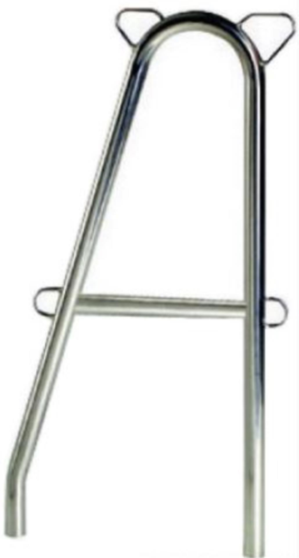 Osculati Relingsstütze 622 mm, Doppelstütze  25 mmØ mit Querstange