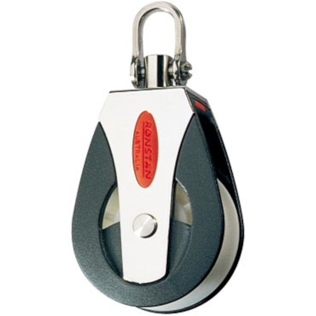 Ronstan Einfachblock mit Wirbel, 50er Scheibe