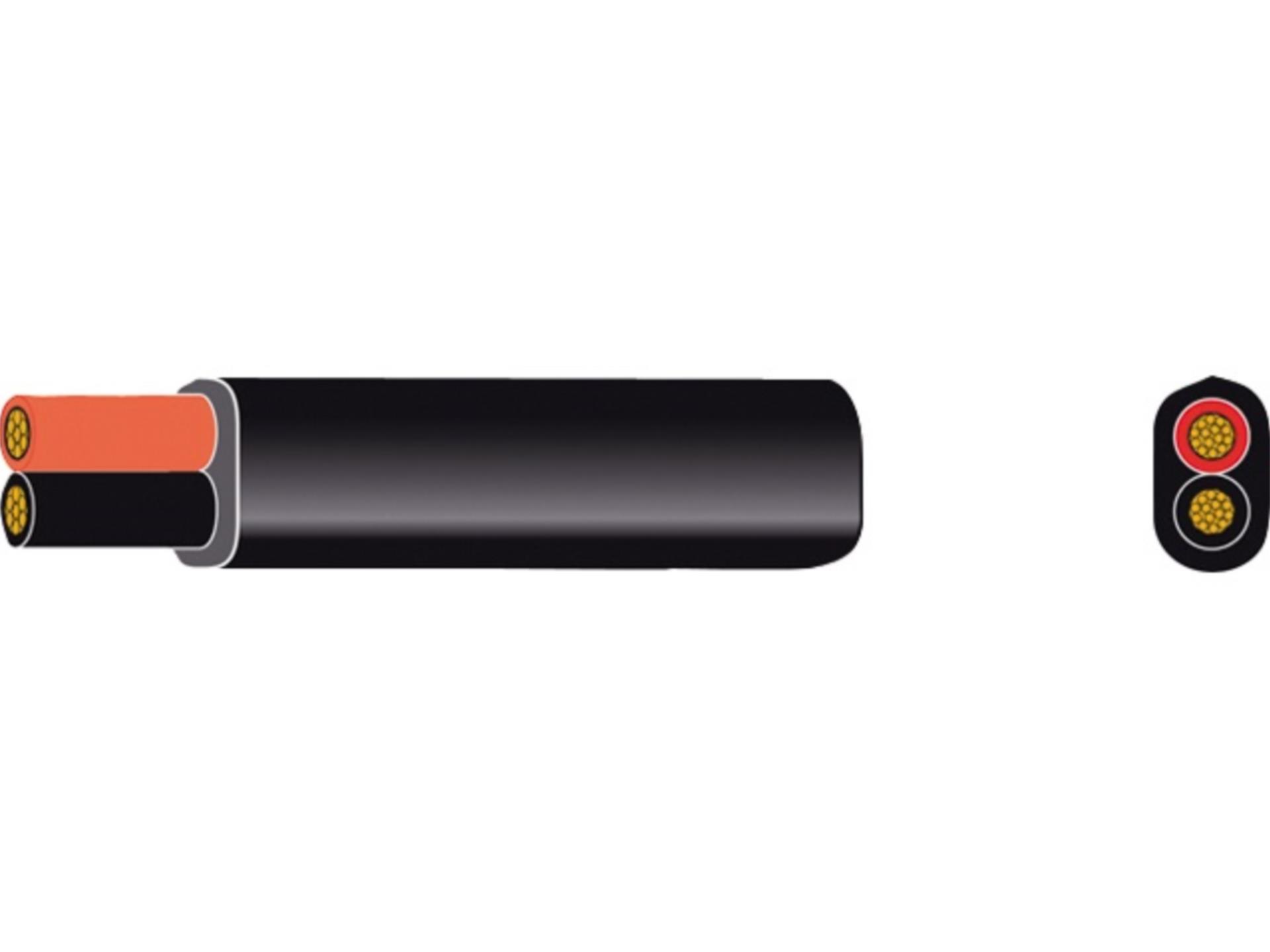 Talamex PVC Elektrokabel flach 2 x 0,75 mm², 30 Meter