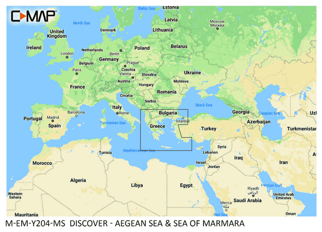 C-MAP Discover Aegean Sea and Sea of Marmara