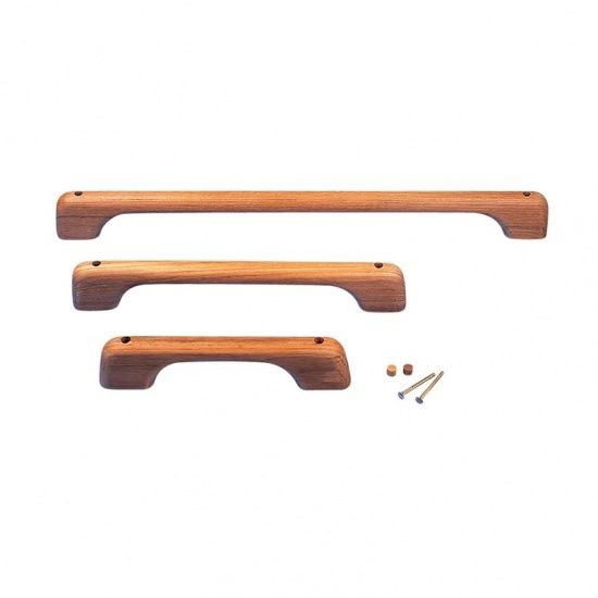 ARC Marine Teak Handgriff 1 Bügel, 350 mm vorgebohrt