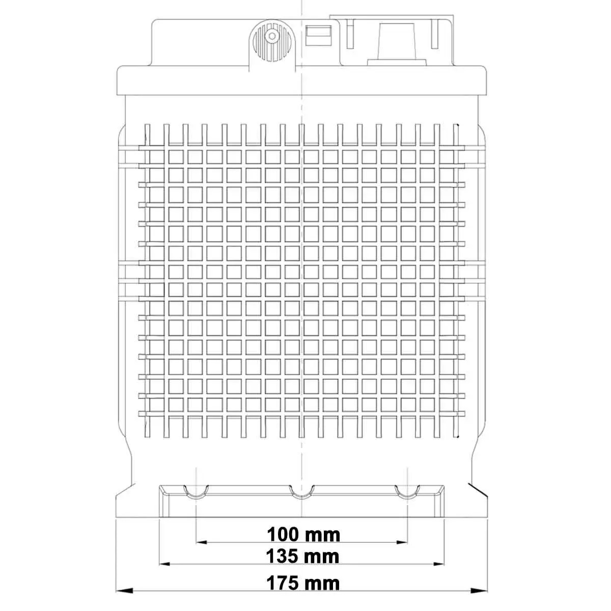 Vetus AGM Batterie 100 Ah, 345 x 175 x 230 mm, 26,8 kg Vetus AGM Batterie 100 Ah, 345 x 175 x 230 mm, 26,8 kg