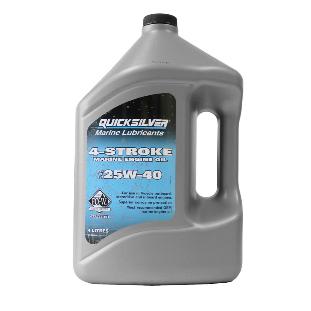 Quicksilver Benzinmotoröl SAE 25W40, 4 Liter