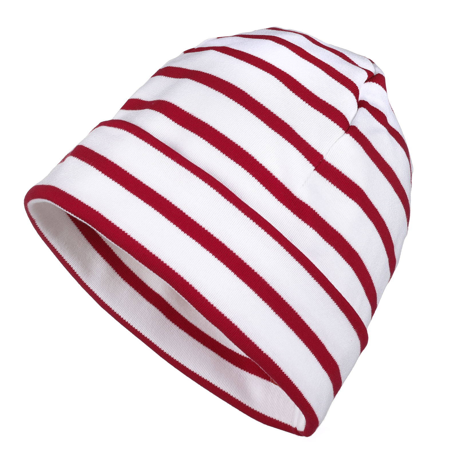 Modas Rollmütze, rot / weiss