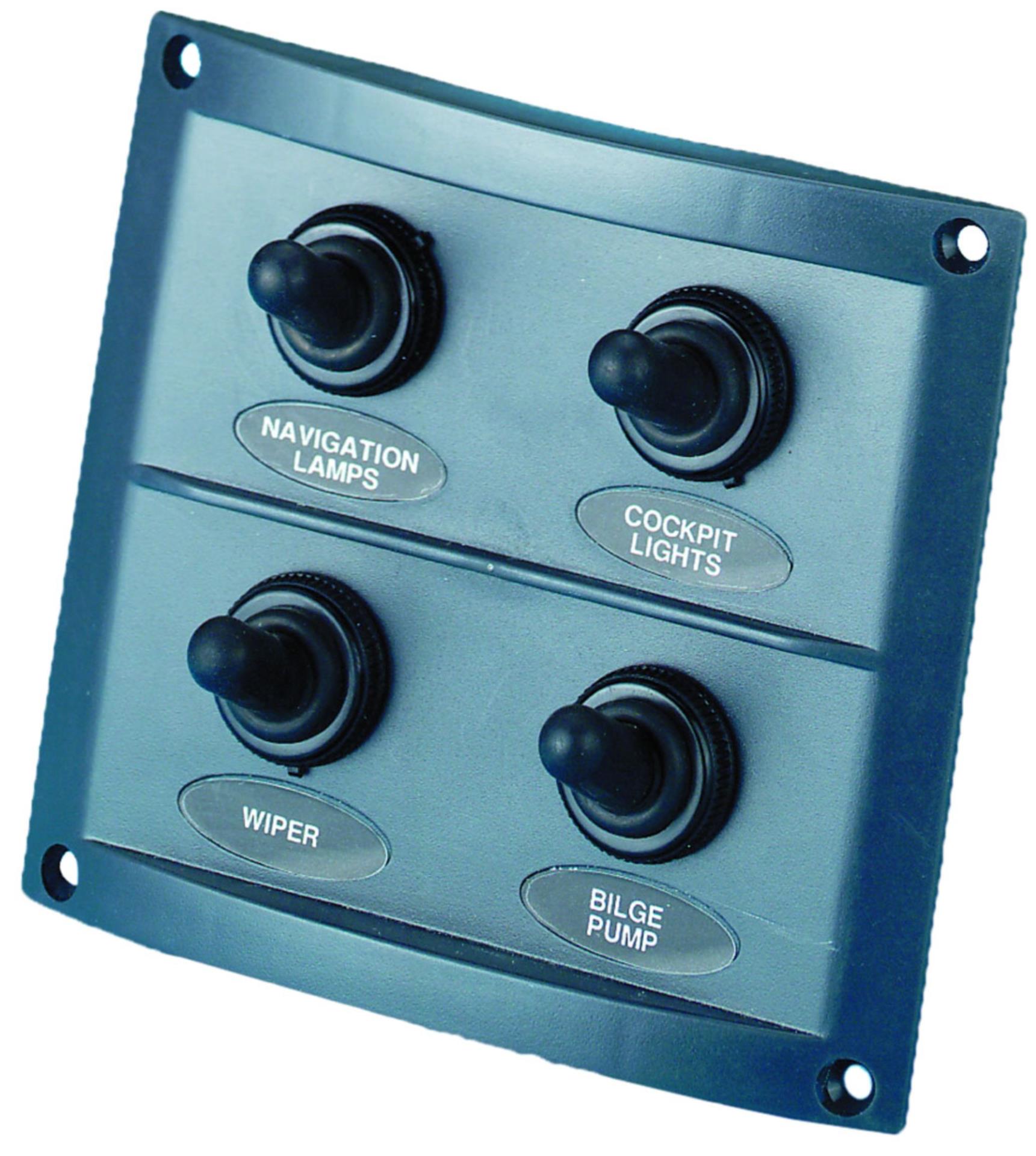Trem Schalttafel 4 Schalter, Kunststoff