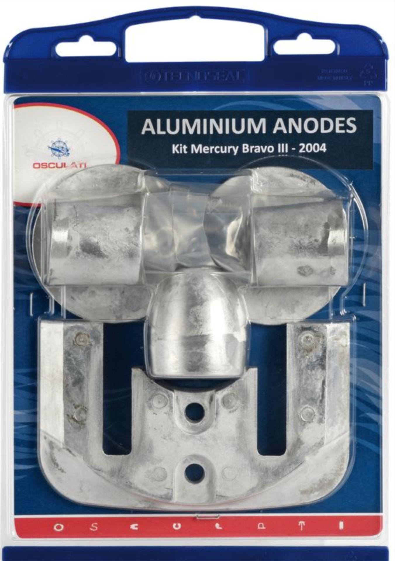 Zink Anodenkit Mercury für Bravo III 04+ (ab 2004)