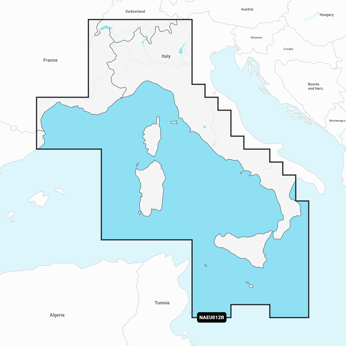 NAVIONICS+ Regular NAEU012R Mittelmeer Zentral und Westen