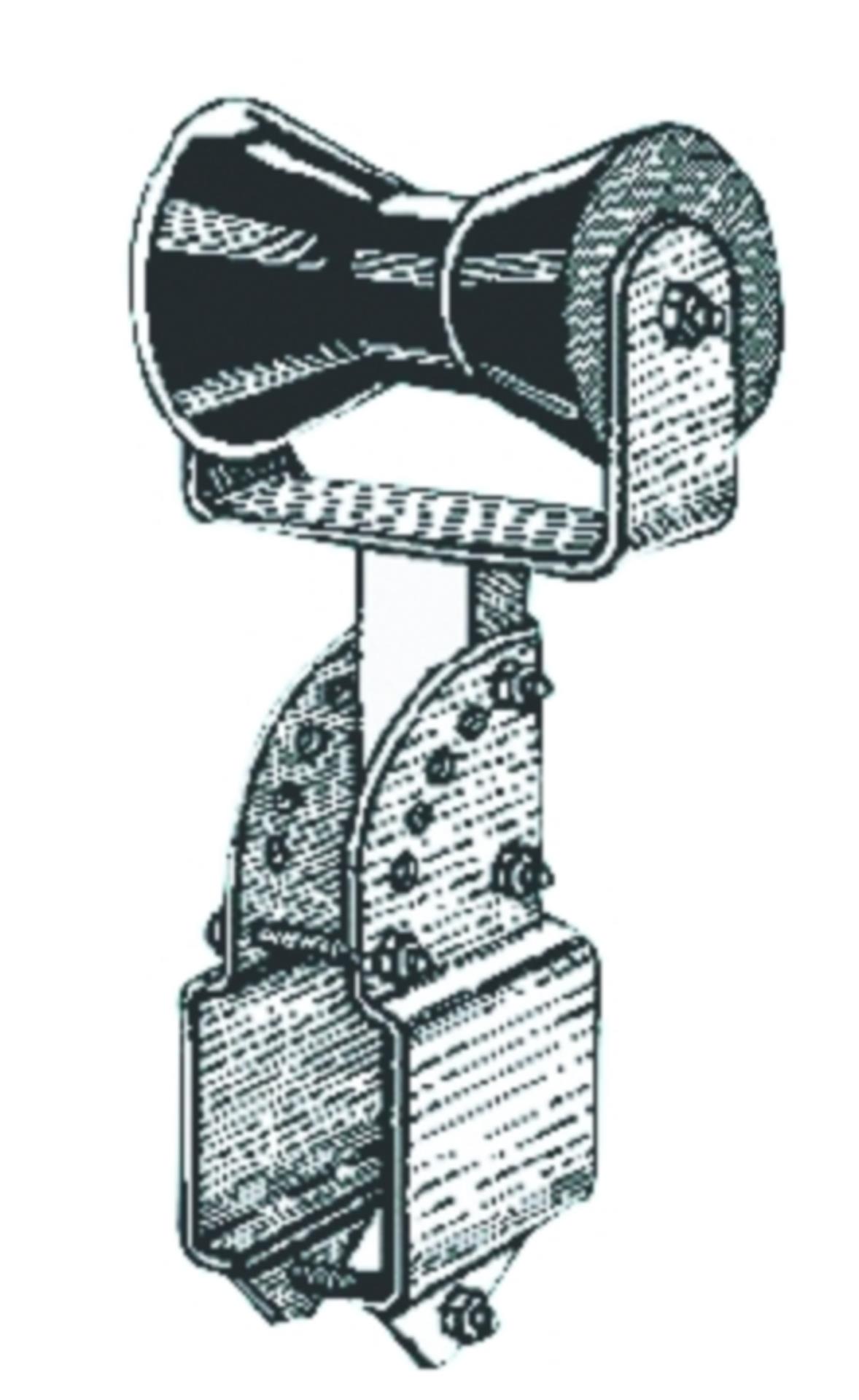 Osculati Kielrolle höhenverstellbar, 120 x 75 mmØ für 70 x 70 mm Osculati Kielrolle höhenverstellbar, 120 x 75 mmØ für 70 x 70 mm