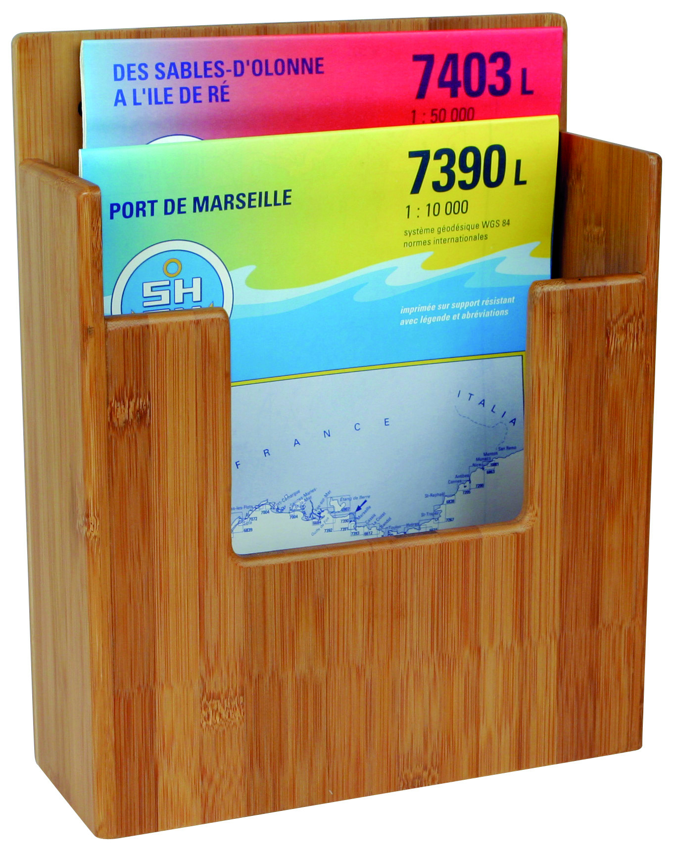 Bamboo Bambus Karten-/ Zeitschriftenhalter (230 x 300 x 75 mm)