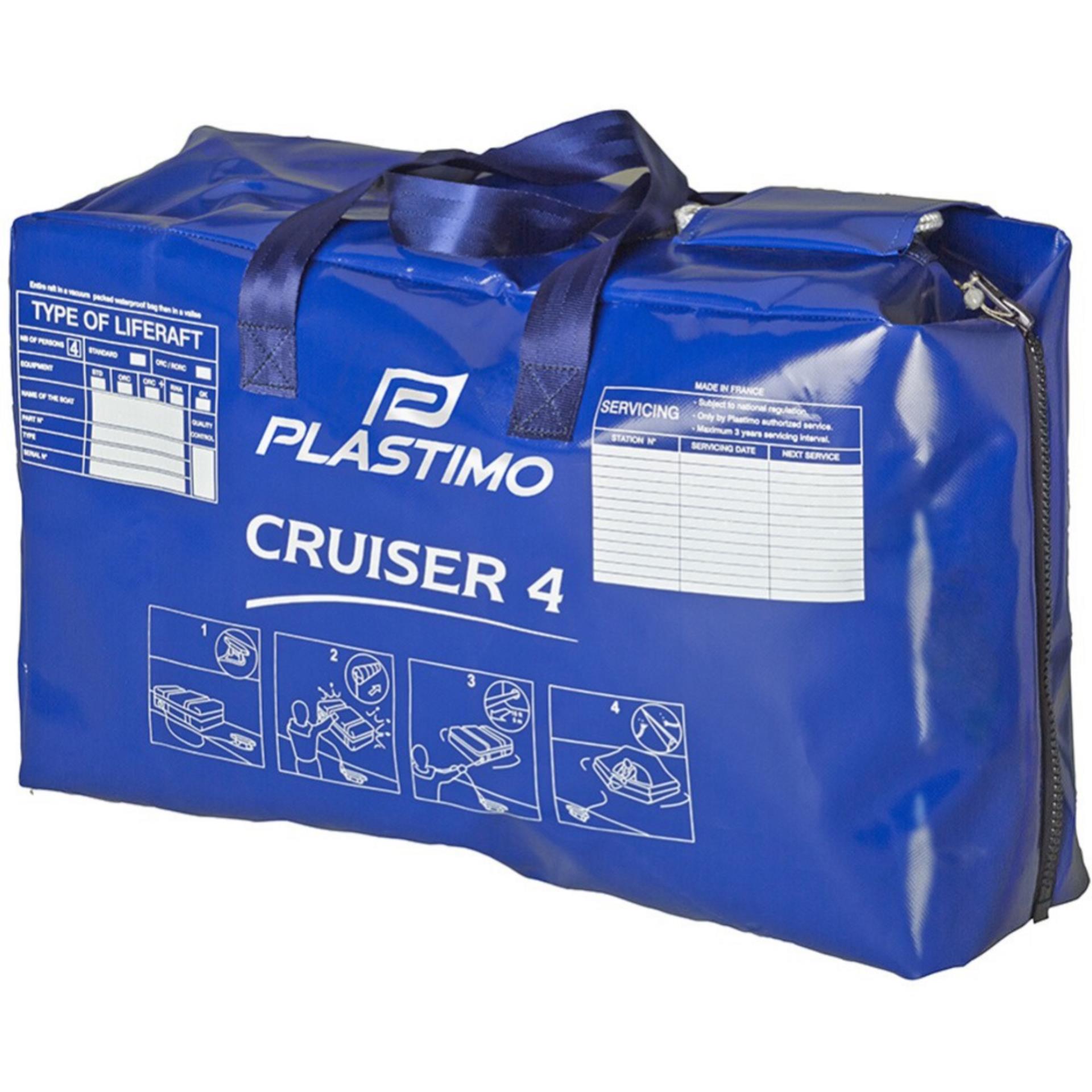 Plastimo Rettungsinsel Cruiser 4 Personen, Tasche