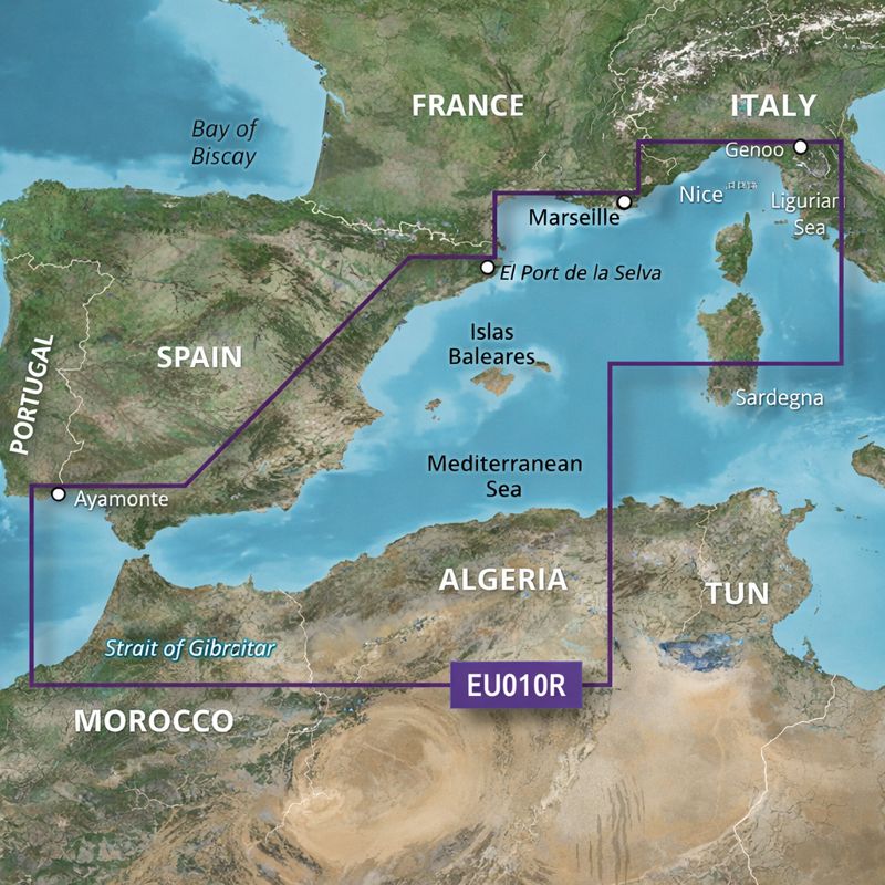 Garmin Bluechart G3 EU010R Spain, Mediterranean Coast
