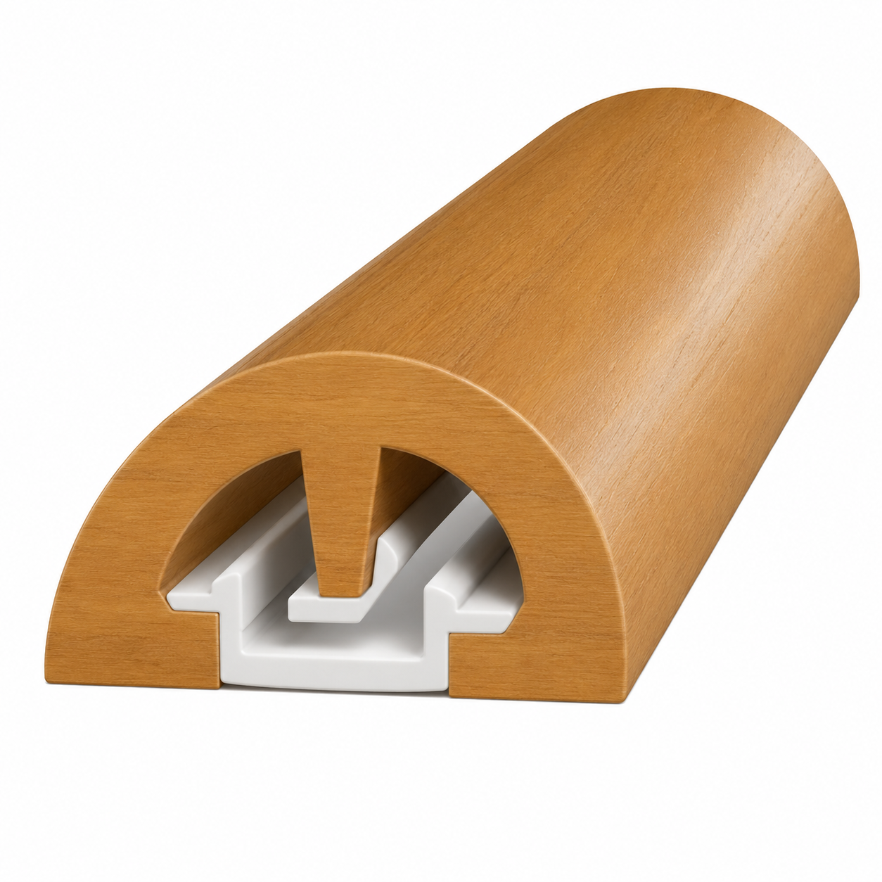 Wilks Scheuerleiste PVC BUMP 53, Teakfarben 