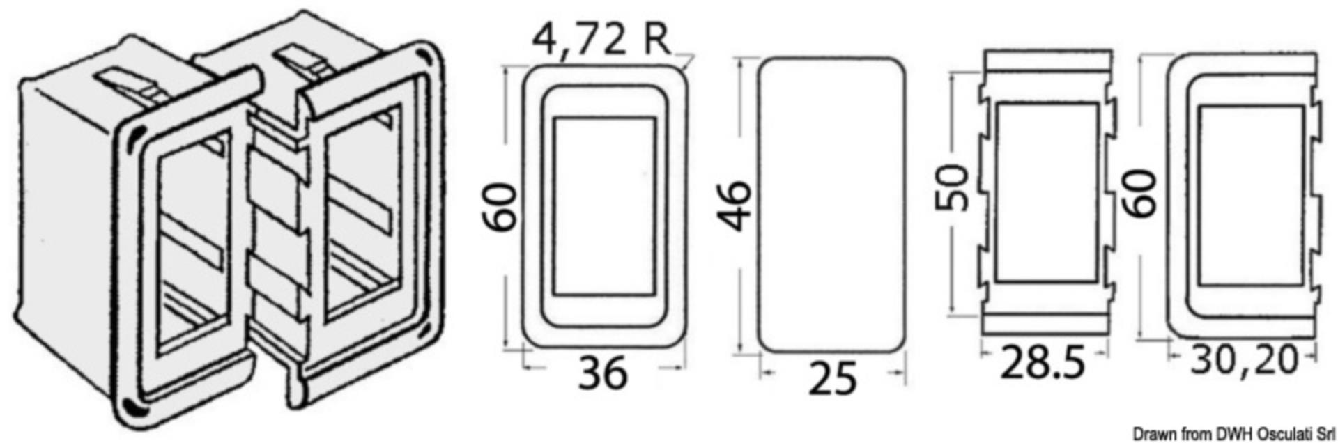 Einzelpanel für Marina R Schalter