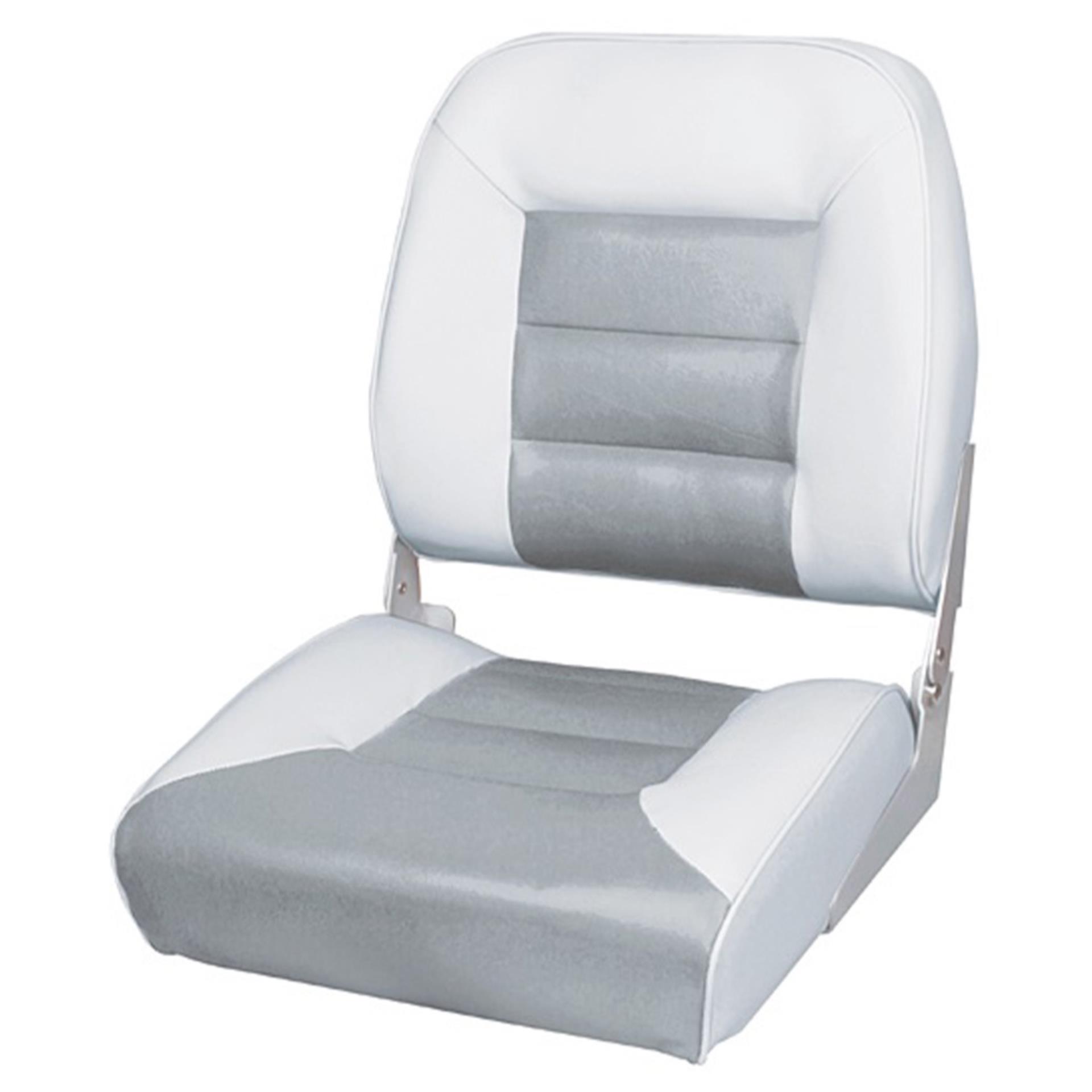 Gepolsteter Klappsitz weiß/anthrazit