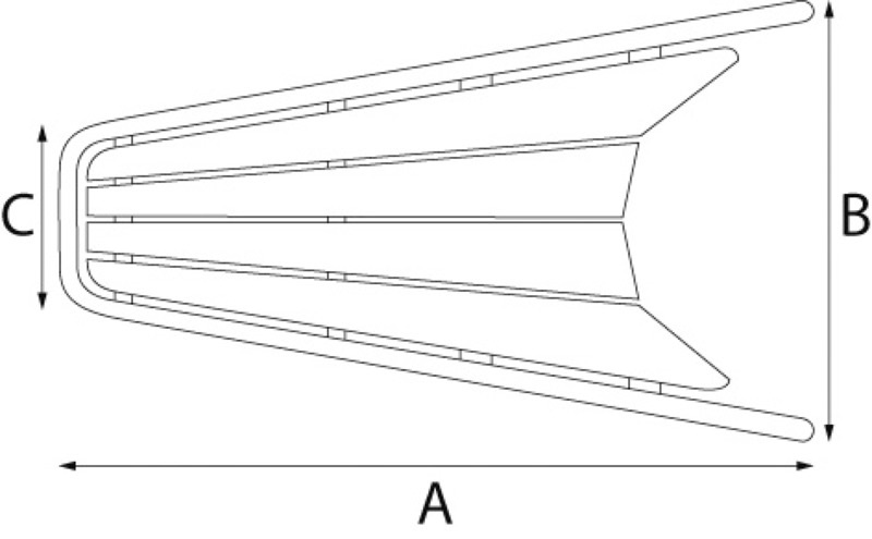 Osculati Bugspriet mit Ankerrolle, Mitte (750 x 500 x 330 mm, 32 mmØ) 