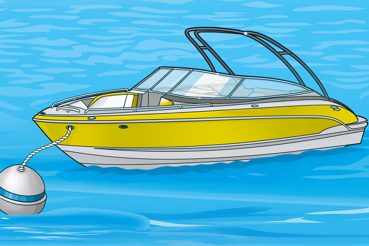 Polyform AS Boje 610 mmØ, mit langer Stange (815 mm)