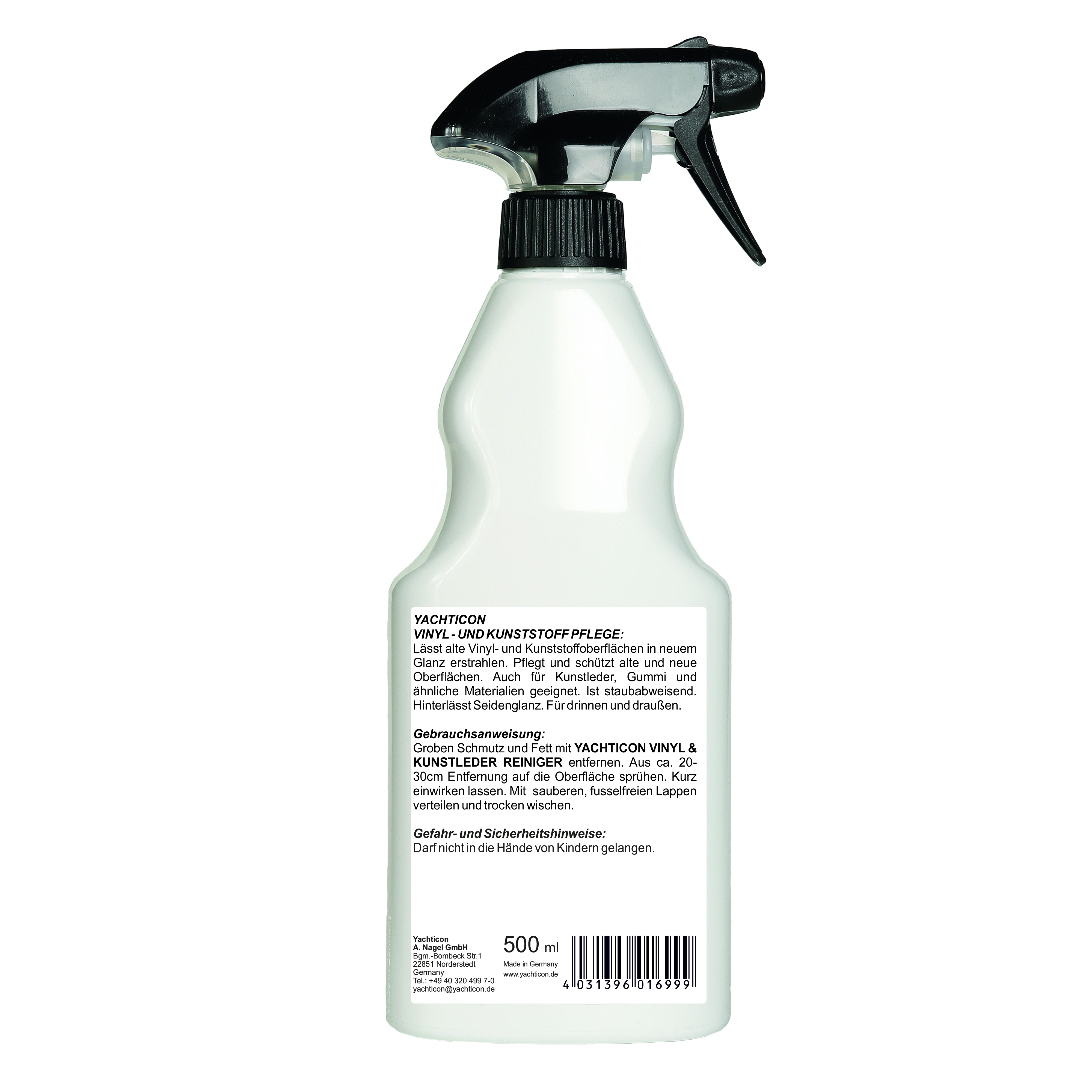 Yachticon Vinyl- & Kunststoff Pflege, 500 ml